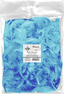 Produktbild von Dekofedern hellblau 16g, 5-12 cm Titanum