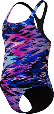 Produktbild von Speedo Hyperboom Allover Print Medalist Badeanzug Mädchen