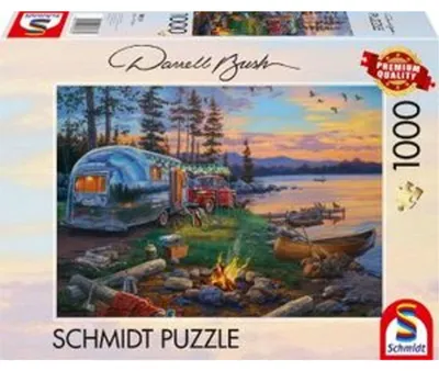 Zdjęcie produktu dla Schmidt Spiele Puzzle 1000 El. - Ognisko Nad Jeziorem - Premium Quality