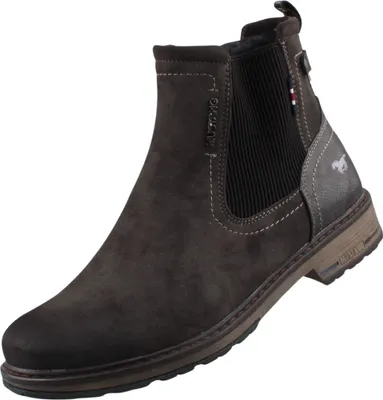 Produktbild von Mustang Herren Stiefelette Boot Reißverschluss Stretch 4157-608, Größe:43 EU, Farbe:Grau