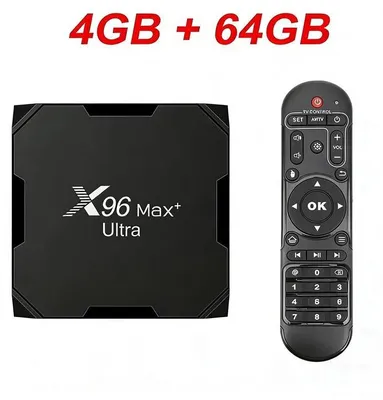 Produktbild von Android TV Box - 8K Streaming Media Player - Android 11 - 4GB RAM 64GB Speicher - Amlogic S905X4 - WLAN Bluetooth - EU Stecker