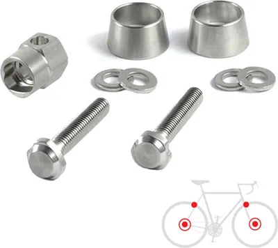Produktbild von Pitlock Set 11, 2 Bremsen, PITLOCK, silber