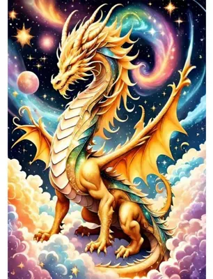 Produktbild von 5D Diamant Painting Set Drachen Fantasy Tiere 30x40cm für Erwachsene Anfänger