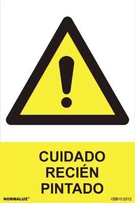 Obrázok produktu pre Výstražná tabuľka "Pozor, čerstvo natreté" (PVC 0,7 mm) 30x40cm