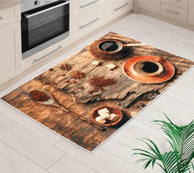 Obrázek produktu pro Koberec běhoun 3D 80x120cm káva