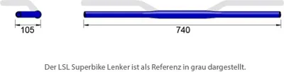 Produktbild von LSL Drag Bar XD1 28,6mm/schwarz