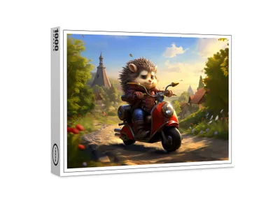Produktbild von raxxa Premium-Puzzle "Der Igel - The Hedgehog", 1000 Teile