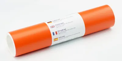 Produktbild von Kreativplotter Vinylfolie matt ORANGE 21x300 cm