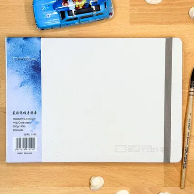 Productafbeelding van Solidchoice - Klein Notitieboek met Waterverf Papier