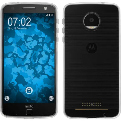 Produktbild von PhoneNatic Case kompatibel mit Lenovo Moto Z2 Force - Crystal Clear Silikon Hülle transparent Cover