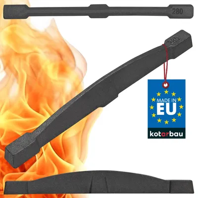 Produktbild von KOTARBAU Kaminrost 280 mm Einzelrost Aschenrost Tafelrost Rost Ersatzteile Zubehör Gusseisenrost Ofenrost Eckig Eckrost Gusseisen