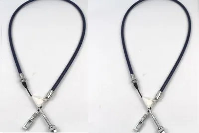Produktbild von 2x Bremsseil Anhänger für Peitz Radbremse HL1000mm incl. Gabelkopf & ES-Bolzen