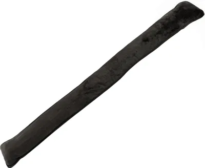 Produktbild von Zugluftstopper mit Microfaserbezug Türbodendichtung Türdichtung Fensterdichtung Türwindstopper Windstopper Schwarz 1 Stück