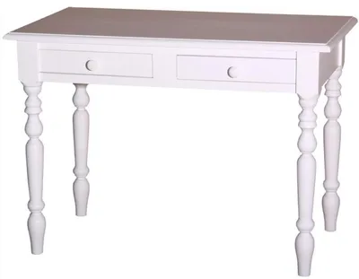 Obrázek produktu pro Psací stůl Casa Padrino se 2 zásuvkami v bílé barvě 109 x 60 x v. 79 cm - Nábytek ve venkovském stylu