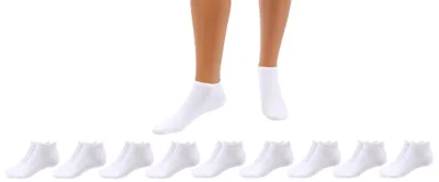 Produktbild von Betz 10 Paar Sneaker Socken Damen und Herren - Füßlinge – Kurze Socken - Baumwolle mit Komfortbund ohne drückende Naht – Classic – Größen 35 – 38 weiß