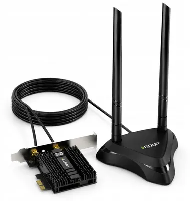 Zdjęcie produktu dla Karta sieciowa PCI do komputera PC WiFi 6 Bluetooth AX210 EP-9651GS PRO