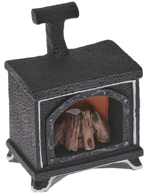 Image de Miniature Rico Design « Cheminée avec lumière », 7 x 4,8 x 3,5 cm
