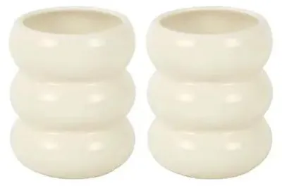 Image de Mugs Bubble en céramique beige 400 ml, Ø 9 x H 11 cm, set 2
