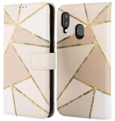 Obrázok produktu pre imoshion Designová knižnica pre Samsung Galaxy A20e - béžová grafika