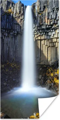 Produktbild von MuchoWow® Poster Wasserfall - Island - Natur 20x40 cm - Plakat - Foto