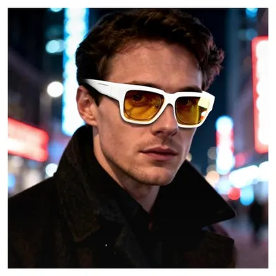 Produktbild von Polarisierte Nachtfahrbrille für Autofahrer, Überzieh-Sonnenbrille für Brillenträger