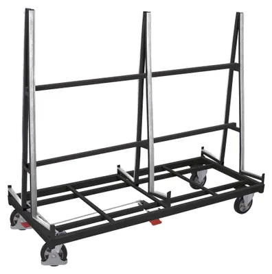 Produktbild von VARIOfit Plattenwagen mit zweiseitiger Ladefläche 1380x2x270mm Anthrazitgrau RAL 7016