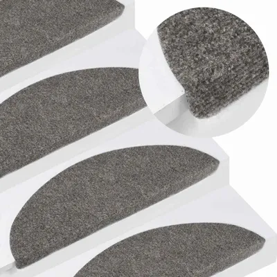 Obrázek produktu pro vidaXL Samolepicí podložky na schůdky 15 ks 56x17x3 cm šedá
