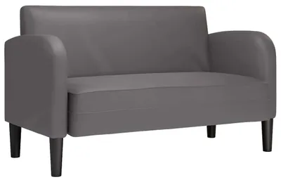 Produktbild von vidaXL Zweisitzer-Sofa Grau 110 cm Kunstleder