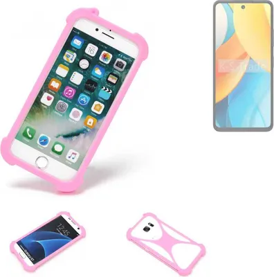 Produktbild von K-S-Trade Handy Hülle kompatibel mit ZTE Axon 60 Lite Schutz Hülle Bumper Silikon Schutz Hülle Cover Case Silikoncase Silikonbumper TPU Softcase