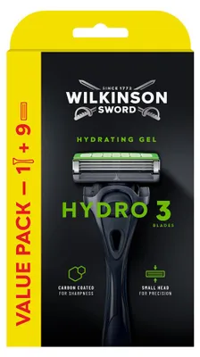Produktbild von Wilkinson Sword Hydro 3 Skin Protection Rasierer + 8 Ersatzklingen