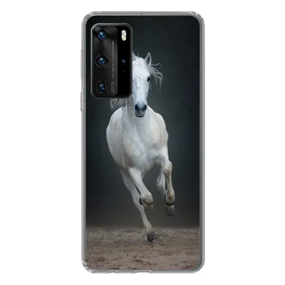 Produktbild von MuchoWow® Handyhülle Schutzhülle Hülle für Huawei P40 Pro Pferd - Pilz - Sand Silikon Softcase Handy Hülle - Schutz