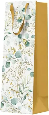 Immagine prodotto di Sacchetto regalo con vino all'eucalipto 12x10x37cm