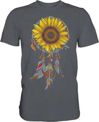 Produktbild von Traumfänger Sonnenblumen Shirt Gärtner Geschenk Garten – Dark Grey / M