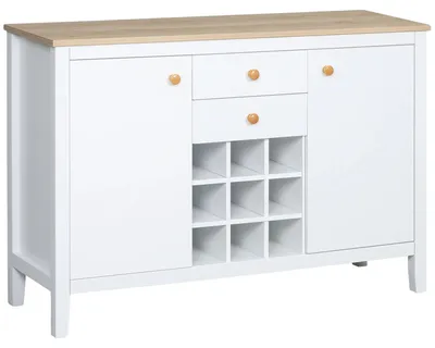 Image de Armoire de cuisine, design moderne, grand espace de rangement, 110 x 35 x 75 cm, BLANC