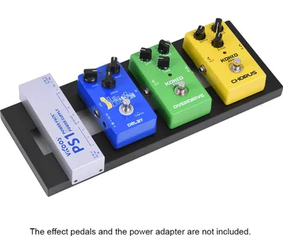 Produktbild von DB-1 Mini-Gitarrenpedalbrett aus Aluminiumlegierung mit Tragetaschenbändern