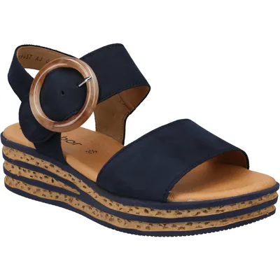 Produktbild von Gabor Sandalette 550.36, Rauleder, Blau, Damen