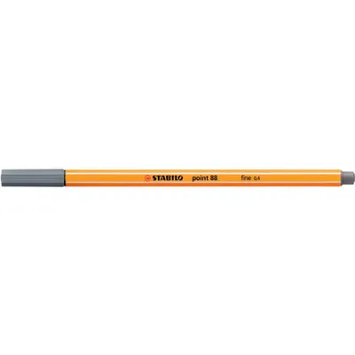 Immagine prodotto di STABILO Fineliner (Verkaufseinheit: 10) STABILO® point 88®, 0,4 mm, dunkelgrau 661243 4006381333986