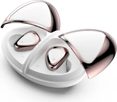 Image de Ecouteurs sans fil Bluetooth 5.0, Réduction du bruit Véritable écouteur sans fil 20H d'autonomie, Son stéréo 3D Casque d'écoute sans fil Bluetooth - Blanc