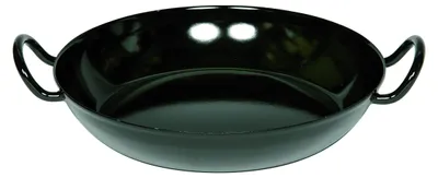 Schlemmerpfanne 30 cm, schwarz emailliert, Ø 30 cm, Höhe 7,9 cm