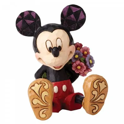 Immagine prodotto di Enesco Disney Traditions Topolino con fiori per Minnie, pietra