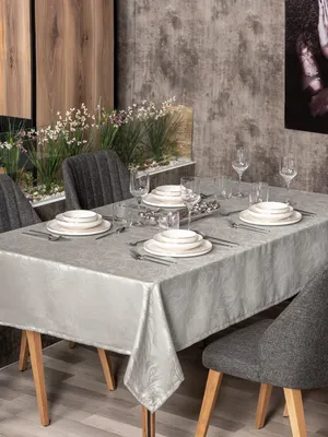 Immagine prodotto di L'Essentiel Linge de Maison, Lavinia 220 - Grigio, Tovaglia, Grigio, 155 x 220 cm