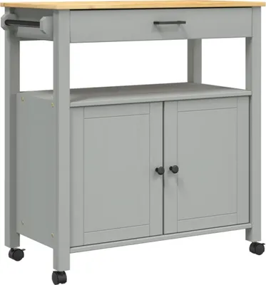 Obrázok produktu pre vidaXL Kuchynský vozík MONZA 84x40x88,5 cm z masívneho borovicového dreva
