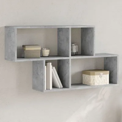 Produktbild von "im Angebot" Wandregal Betongrau 100x20x53 cm Holzwerkstoff - Wandregale CC23467