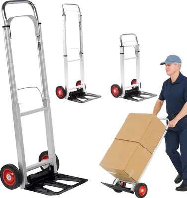 Immagine prodotto di Carrello di stoccaggio pieghevole in alluminio da 90 kg