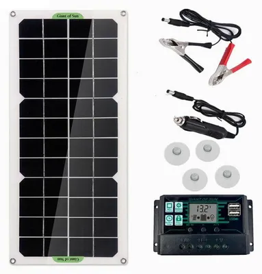 30 W Solarmodul, 12 V Ladegerät mit 100 A Regler, tragbar