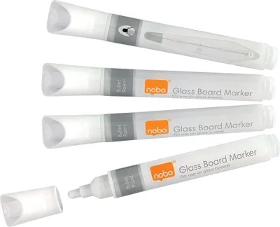 Produktbild von Nobo Marker 1905323 weiß 4 St./Pack.