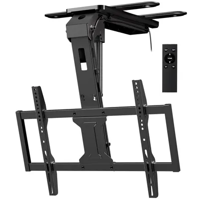 Imagen del producto de Soporte de techo motorizado para televisores de 37 a 75 pulgadas, abatible, con capacidad máxima de 45 kg
