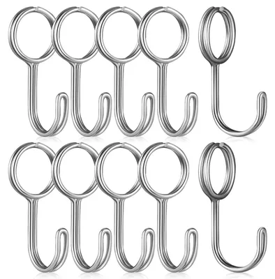 Produktbild von Solidchoice – Set mit 10 Edelstahl-Spiralhaken zur Organisation