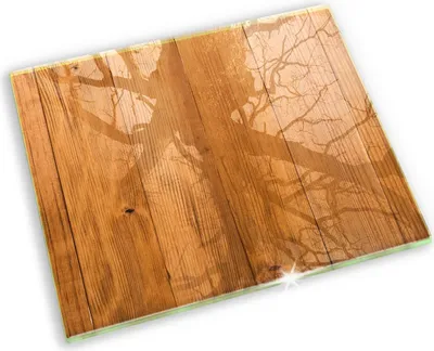 Produktbild von Glasplatte für Grabkerzen Gummifüße Glas Motiv - 60x52 cm - Holzbretter