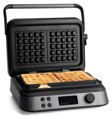 Waffeleisen 1600 W, doppelt, für belgische Waffeln, schwarz